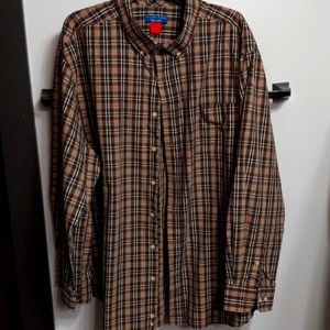 Puritan long sleeve button-up shirt 3XL